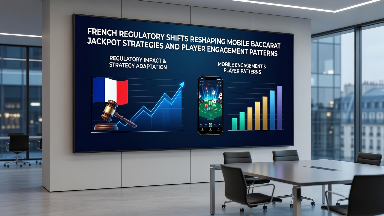 Analytics dashboard showing player engagement trends for mobile baccarat following French regulatory updates